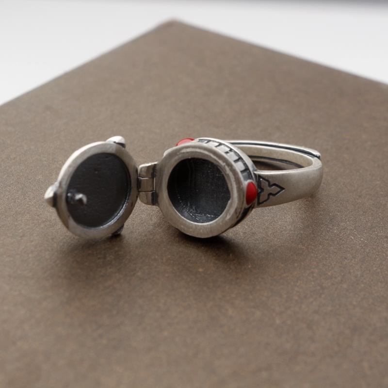 Openable Ring Plated White Gold Jewellery Vintage Bijou'KAEL