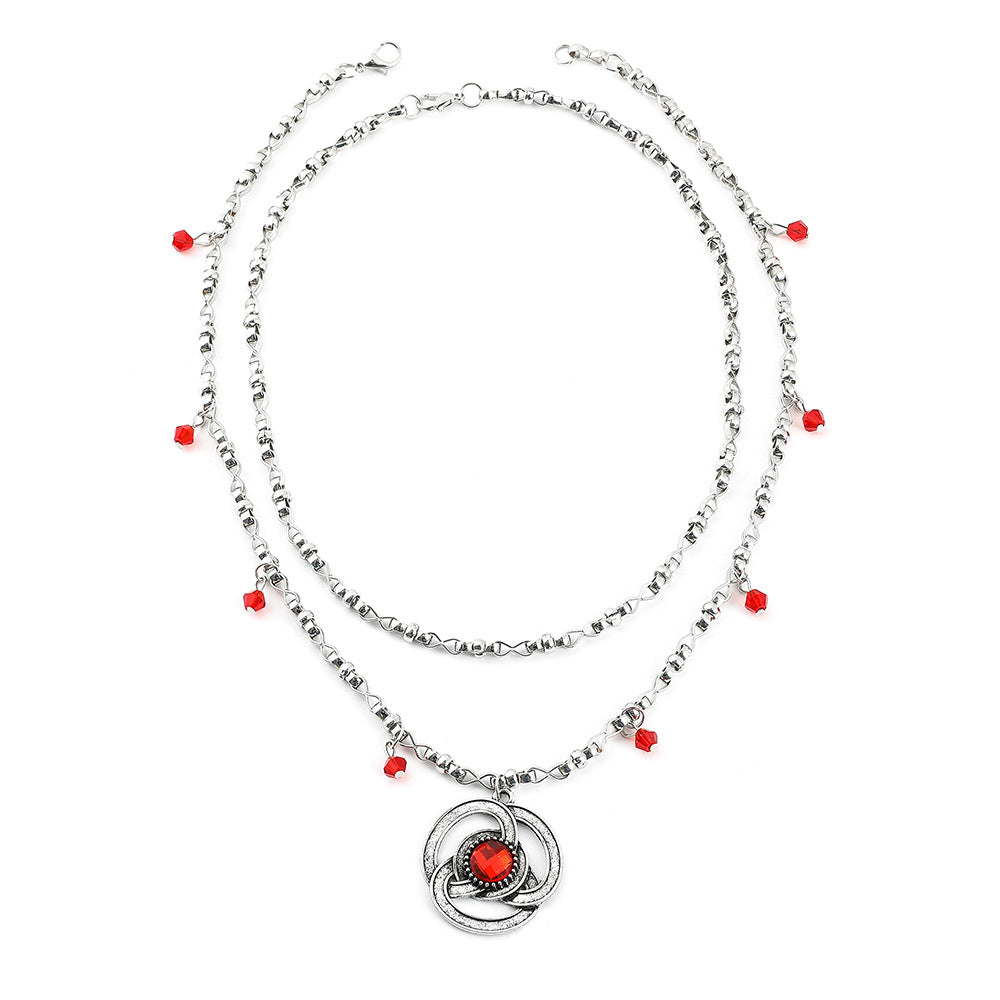 Fashion Alloy Silver Necklace Jewellery Bijou'KAEL