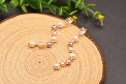 GLSEEVO High Quality Water Pearl Long Minimalist Earrings For Women Girl Birthday Party Original Design Jewellery GE0839 Bijou'KAEL