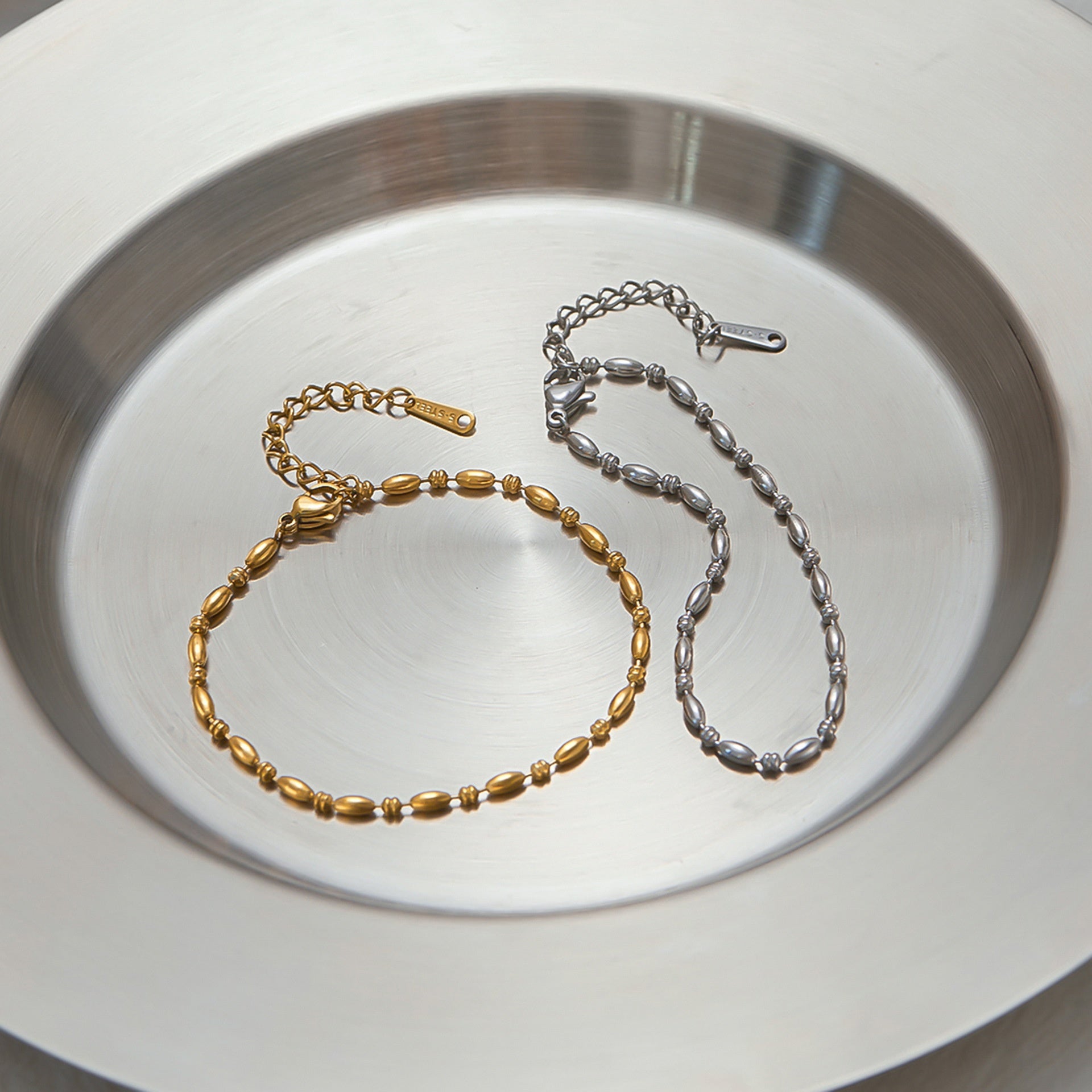 Stainless Steel Ring Ins Shell Bracelet Bijou'KAEL
