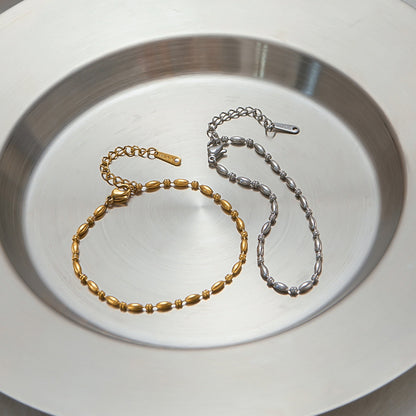 Stainless Steel Ring Ins Shell Bracelet Bijou'KAEL