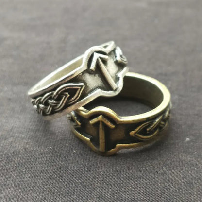 Nordic Viking Vintage Luna Alloy Ring Bijou'KAEL