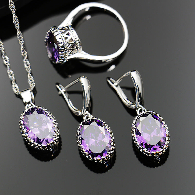 Bride Wedding Party Dinner Jewellery Set Hair Claw Diamond Jewellery Bijou'KAEL