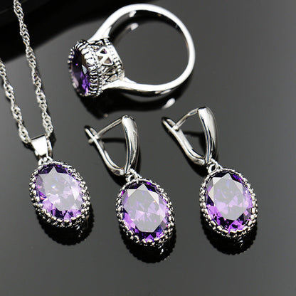Bride Wedding Party Dinner Jewellery Set Hair Claw Diamond Jewellery Bijou'KAEL