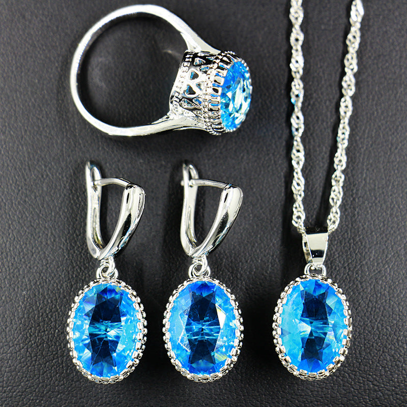 Bride Wedding Party Dinner Jewellery Set Hair Claw Diamond Jewellery Bijou'KAEL