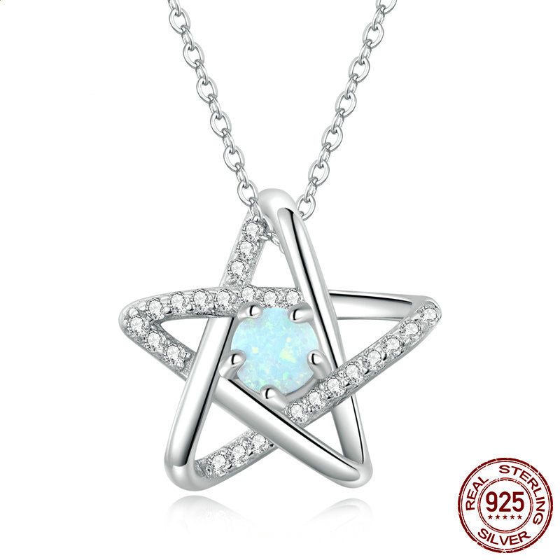 Openwork Pentagram Niche Collarbone Chain Jewellery Bijou'KAEL