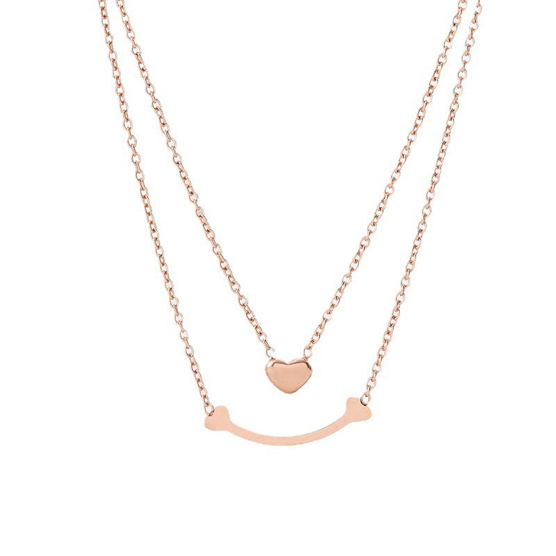 Explosion Models Titanium Steel Necklace Female Does Not Lose Colour Jewelry Fashion Personality White Europe And The United States Jewelry Jewellery Bijou'KAEL