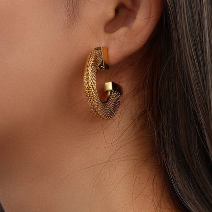 Fashionable Personalised Popular Stainless Steel Earrings Jewellery Bijou'KAEL