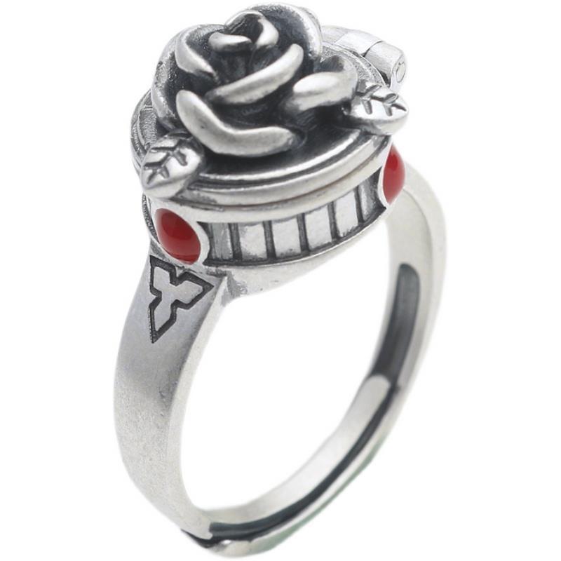 Openable Ring Plated White Gold Jewellery Vintage Bijou'KAEL