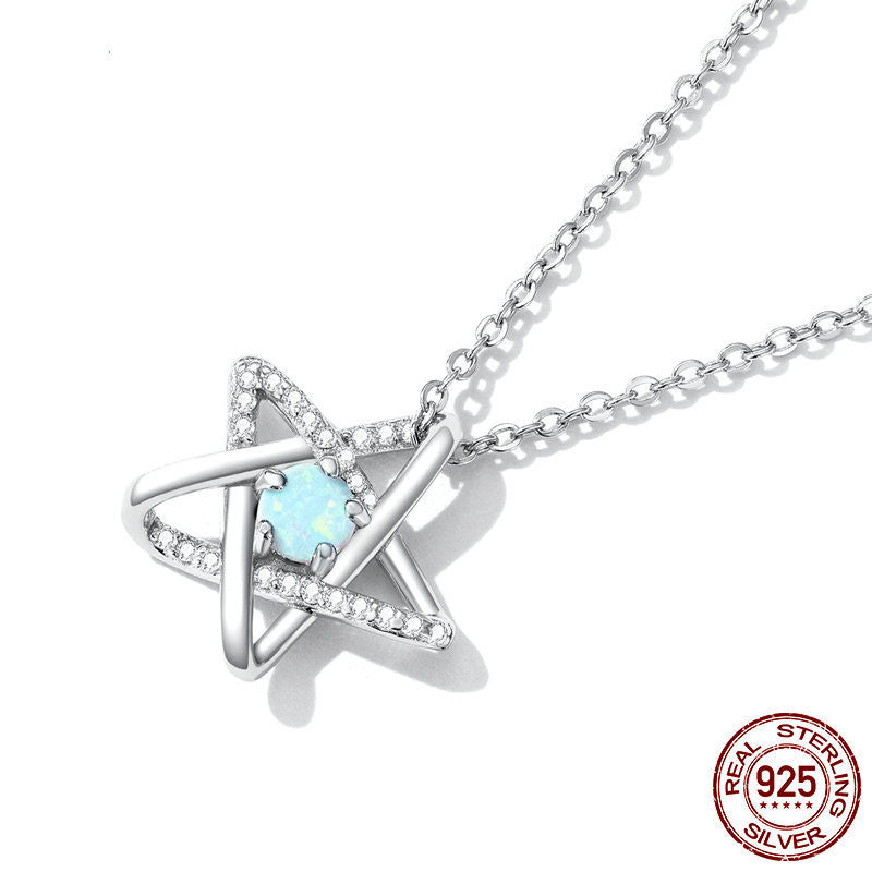 Openwork Pentagram Niche Collarbone Chain Jewellery Bijou'KAEL