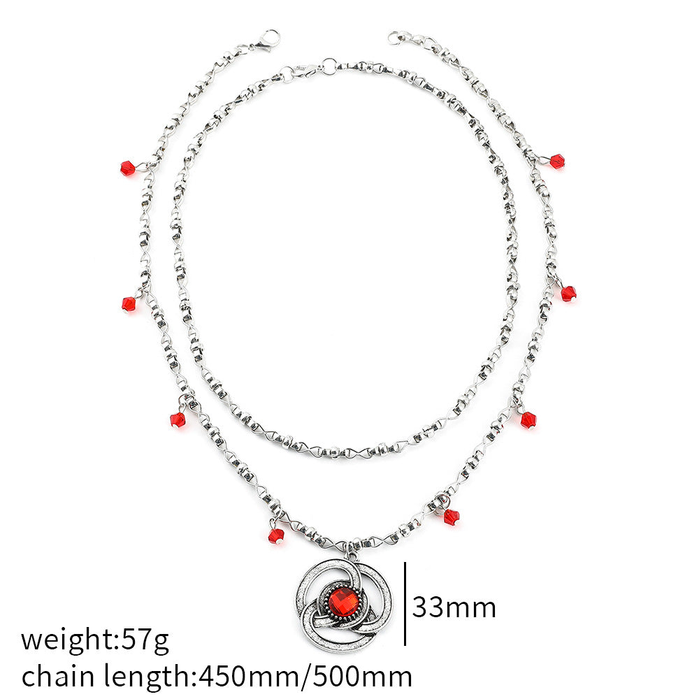 Fashion Alloy Silver Necklace Jewellery Bijou'KAEL