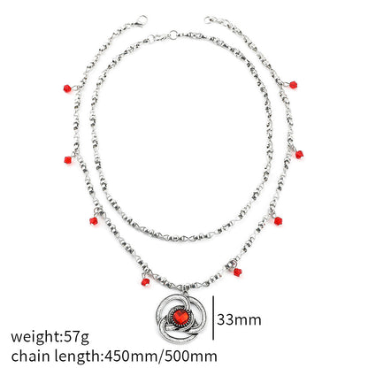 Fashion Alloy Silver Necklace Jewellery Bijou'KAEL
