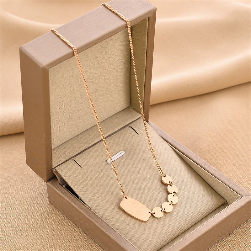 Explosion Models Titanium Steel Necklace Female Does Not Lose Colour Jewelry Fashion Personality White Europe And The United States Jewelry Jewellery Bijou'KAEL