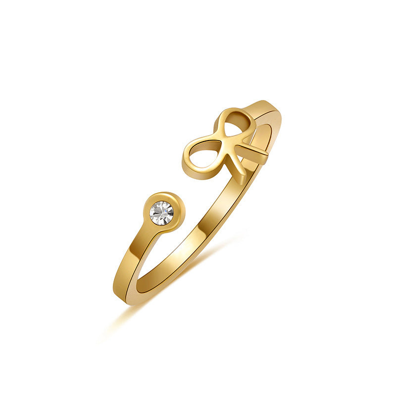 Titanium Steel Jewelry With Vacuum Plating That Wont Fade Ring Bijou'KAEL