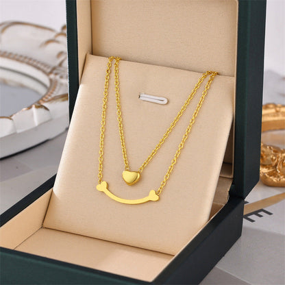Explosion Models Titanium Steel Necklace Female Does Not Lose Colour Jewelry Fashion Personality White Europe And The United States Jewelry Jewellery Bijou'KAEL