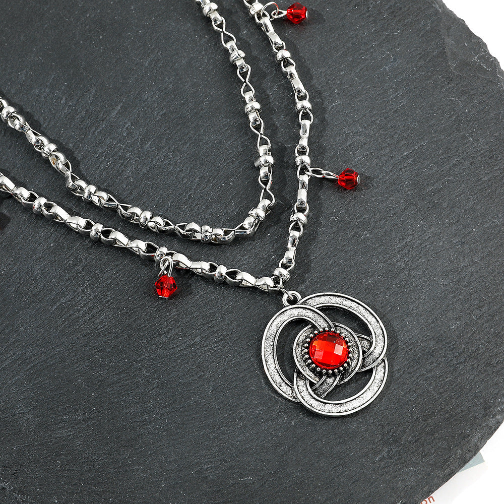 Fashion Alloy Silver Necklace Jewellery Bijou'KAEL