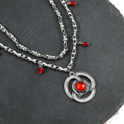 Fashion Alloy Silver Necklace Jewellery Bijou'KAEL