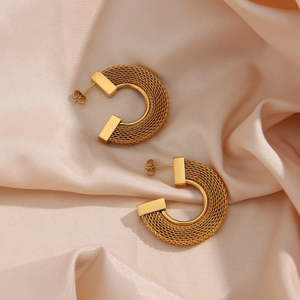 Fashionable Personalised Popular Stainless Steel Earrings Jewellery Bijou'KAEL