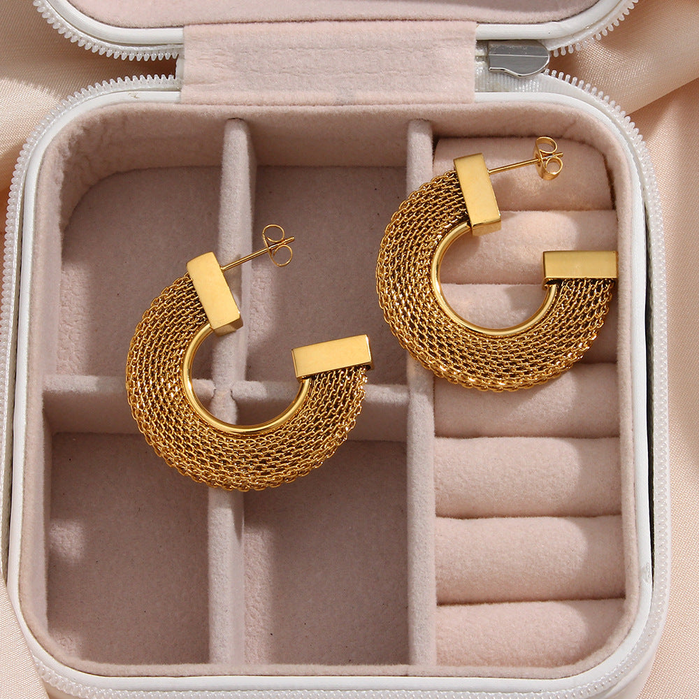 Fashionable Personalised Popular Stainless Steel Earrings Jewellery Bijou'KAEL