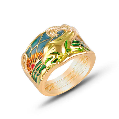 Epoxy Ring Female Creative New Style Europe And America Bijou'KAEL