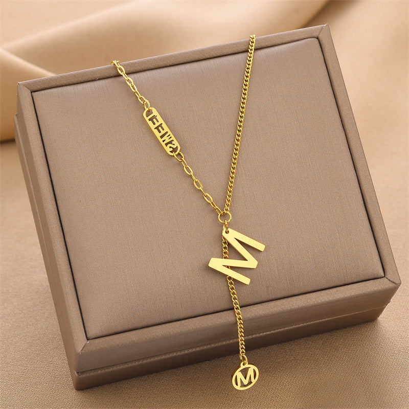 Explosion Models Titanium Steel Necklace Female Does Not Lose Colour Jewelry Fashion Personality White Europe And The United States Jewelry Jewellery Bijou'KAEL