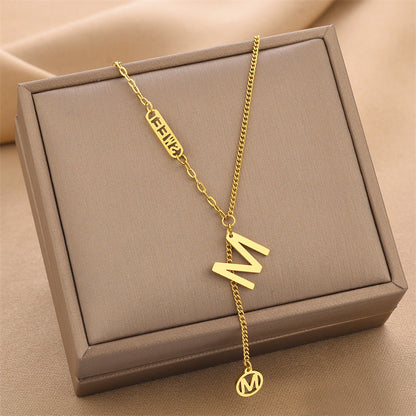 Explosion Models Titanium Steel Necklace Female Does Not Lose Colour Jewelry Fashion Personality White Europe And The United States Jewelry Jewellery Bijou'KAEL