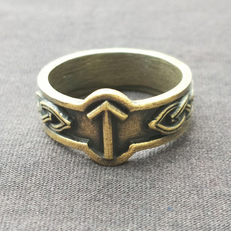 Nordic Viking Vintage Luna Alloy Ring Bijou'KAEL
