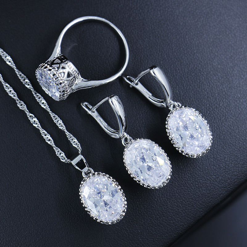 Bride Wedding Party Dinner Jewellery Set Hair Claw Diamond Jewellery Bijou'KAEL
