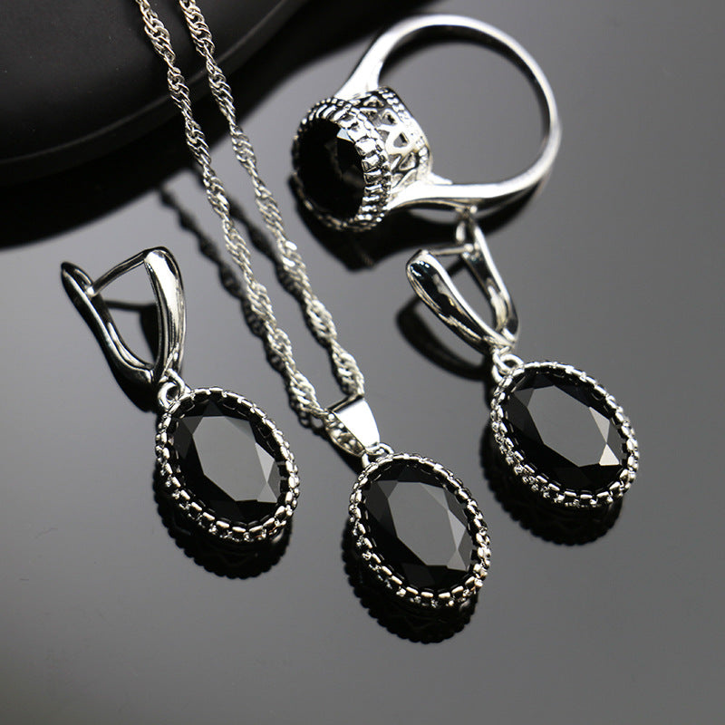 Bride Wedding Party Dinner Jewellery Set Hair Claw Diamond Jewellery Bijou'KAEL