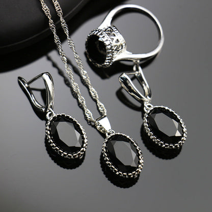 Bride Wedding Party Dinner Jewellery Set Hair Claw Diamond Jewellery Bijou'KAEL