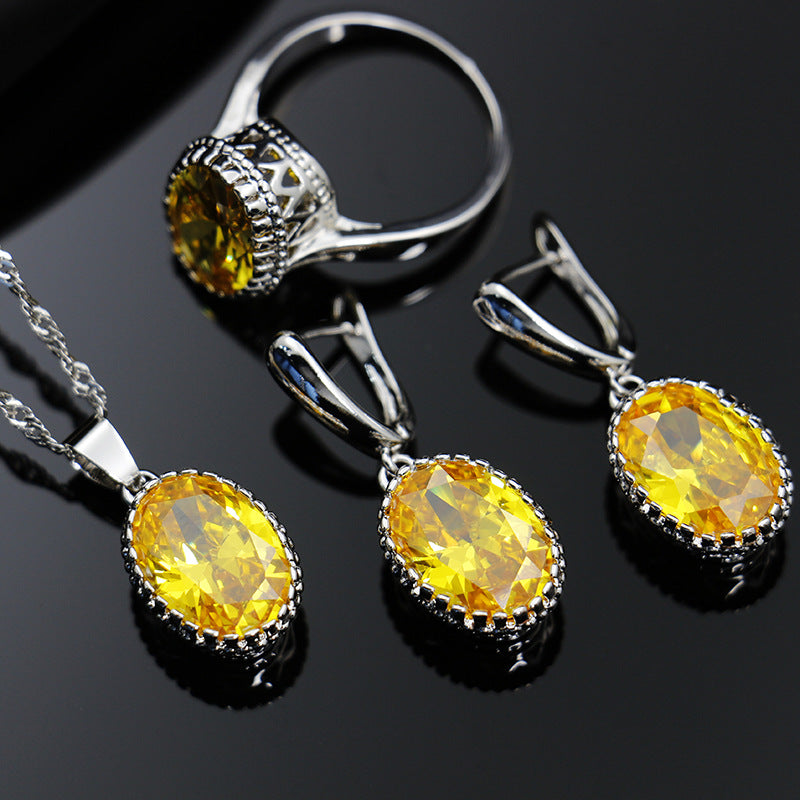 Bride Wedding Party Dinner Jewellery Set Hair Claw Diamond Jewellery Bijou'KAEL