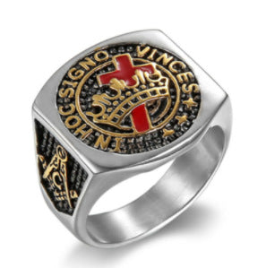 Vintage Cross Stainless Steel Ring Bijou'KAEL